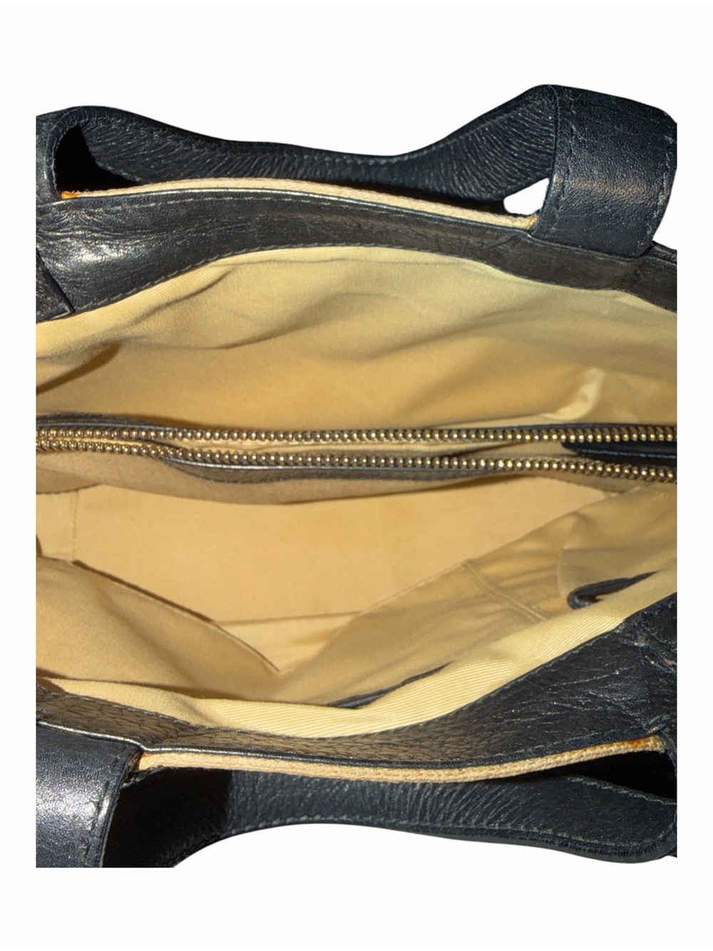 Rare Vintage Authentic BVLGARI "Arte e Antiquaria" Canvas & Black Leather Tote - Picture 10 of 11